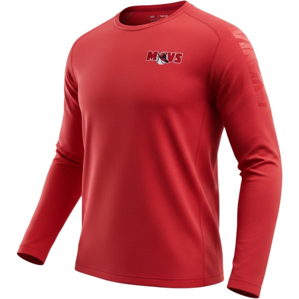 DeMarini Red Long Sleeve Baseball Warm Up Shirt XL Mavs‎ Embroidered Number 27